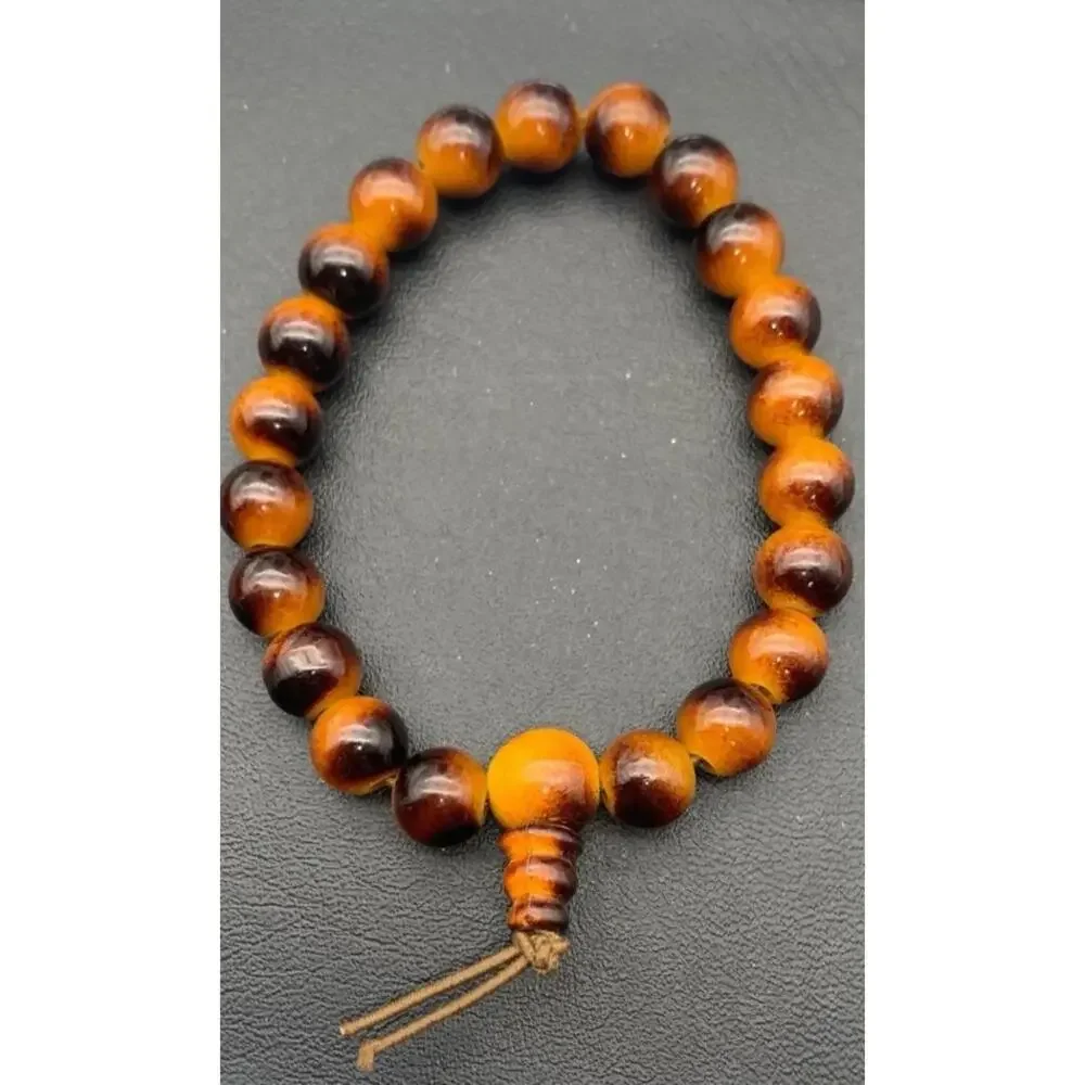 Beautiful Tigers Eye Beaded Stretch Bracelet‎ Boho Beauty